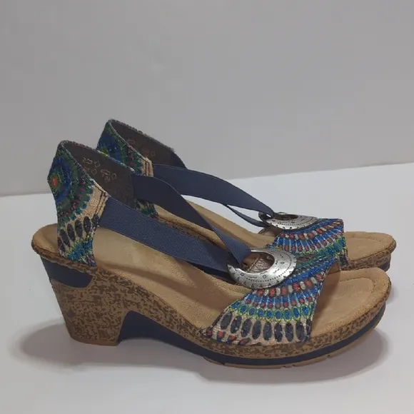 Rieker Colorful Women's Sandals Size 38