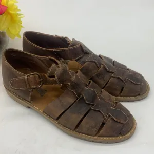 Riverstone Brown Leather Fishing Sandals Size 9.5. MCS3030B