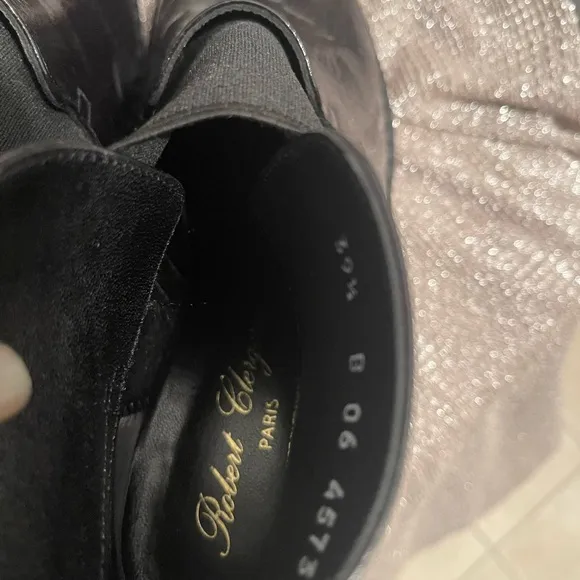Robert Clergerie Black Ankle Boots with Elastic Band