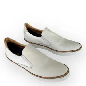 Robert Graham • Hanover Leather Linen Slip On Sneakers