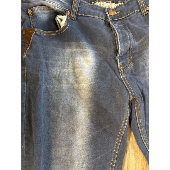 Roberto Cavalli‎ Mens Jeans Size 38 Blue Rocco Denim Bootcut Dark Wash Vintage
