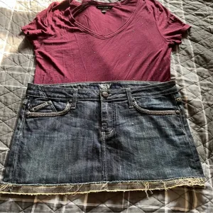 Rock&amp; Republic Mini Jean Skirt Sz 29 12” NWOT