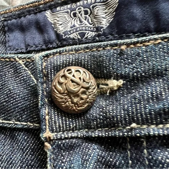 Rock&amp; Republic Mini Jean Skirt Sz 29 12” NWOT