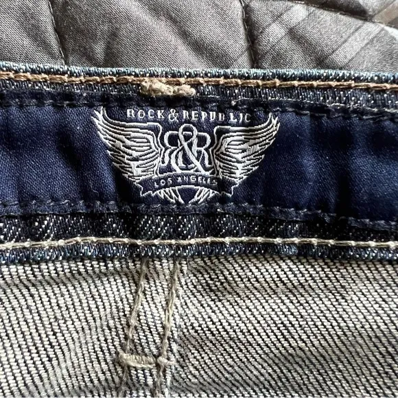 Rock&amp; Republic Mini Jean Skirt Sz 29 12” NWOT