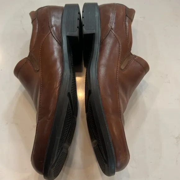 Rockport leather adiprene by adidas mens oxford dress shoes brown size 10M