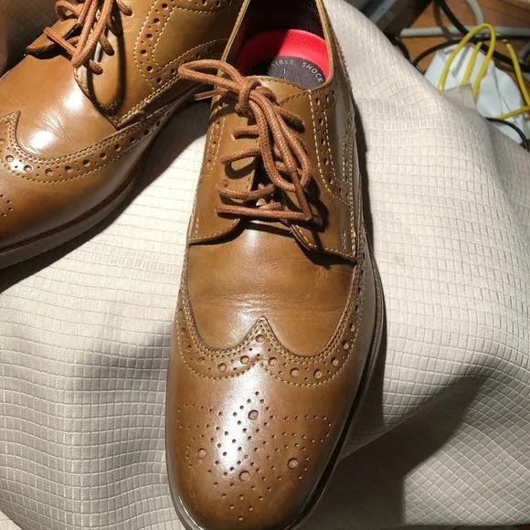 Rockport Men brown lace-up leather shoes, 8.5