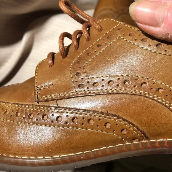 Rockport Men brown lace-up leather shoes, 8.5