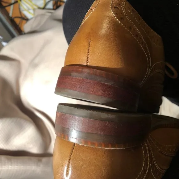 Rockport Men brown lace-up leather shoes, 8.5