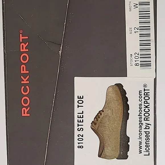 Rockport men's steel toe shoes, size 12W