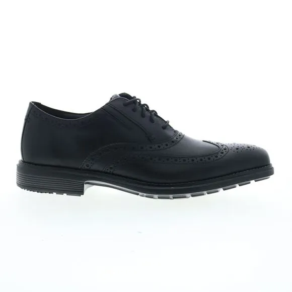 Rockport Mens Total Motion Amalfi Wingtip Black Shoes (NWT)