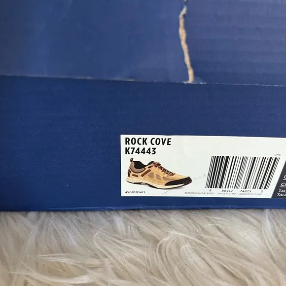 {Rockport} Rock Cove Trail Shoe Sneaker Lace Up in Taupe - Mens 8
