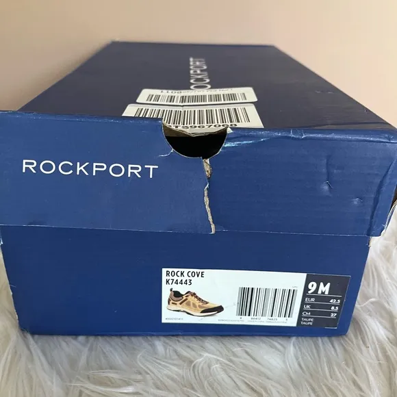 {Rockport} Rock Cove Trail Shoe Sneaker Lace Up in Taupe - Mens 8