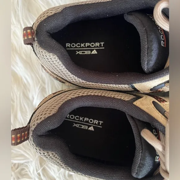 {Rockport} Rock Cove Trail Shoe Sneaker Lace Up in Taupe - Mens 8