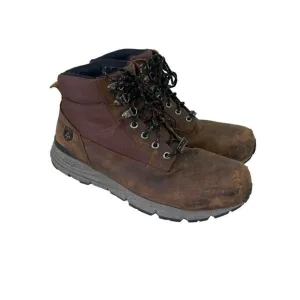 Rocky 5&quot; Nano CT Hiker Brown Leather Safety Toe Lace Up Work Boot Shoe Mens 11 M