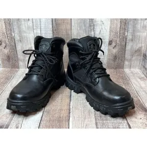 Rocky FQ0002167 Alpha Force Waterproof Public Service 6&quot; Black Leather Boots 7.5