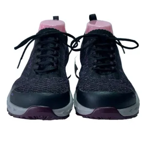 Rocky Shoes Womens 8W Safety Alloy Toe Black Purple Knit WorkKnit Tech Lace Up