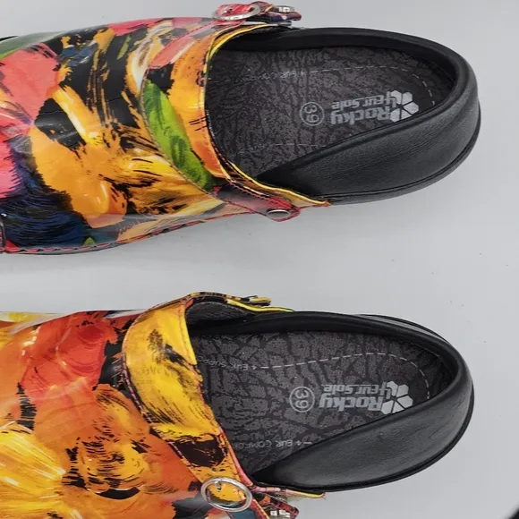 Rocky slip resistant Tropicana 2&quot; clog size 8- 8.5