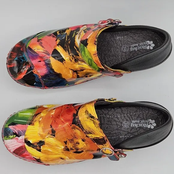 Rocky slip resistant Tropicana 2&quot; clog size 8- 8.5