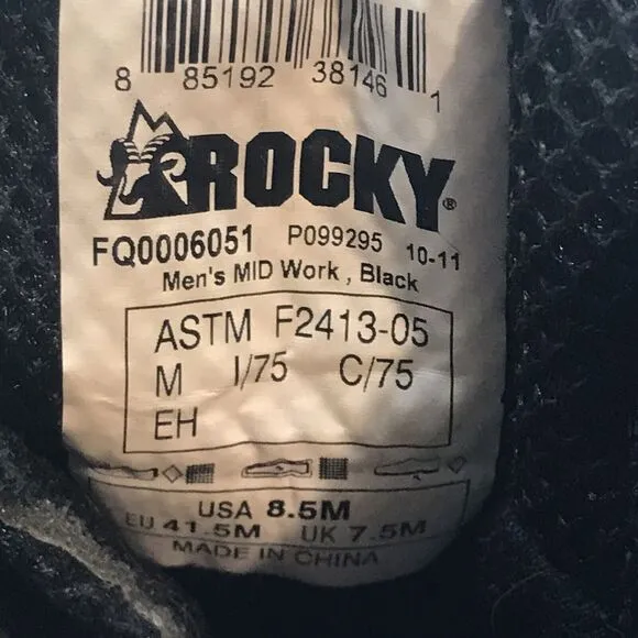 Rocky TrailBlade Composite Toe Waterproof FQ0006051 MidHi EH Reflective 8.5 Boot