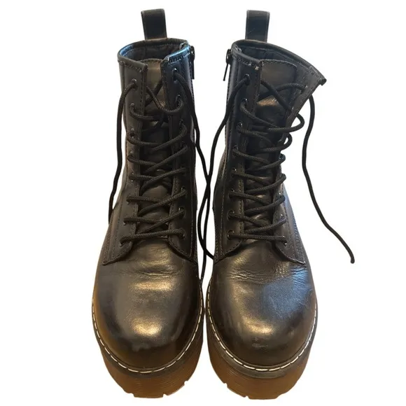 Roolee Elvis Platform Boots Black 39