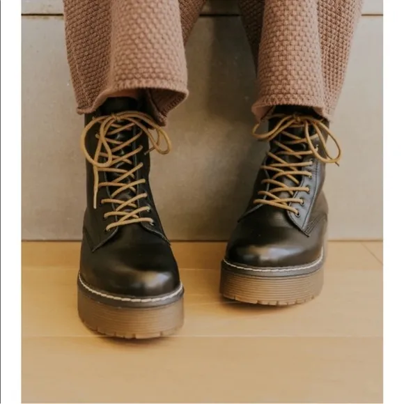 Roolee Elvis Platform Boots Black 39
