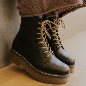 Roolee Elvis Platform Boots Black 39