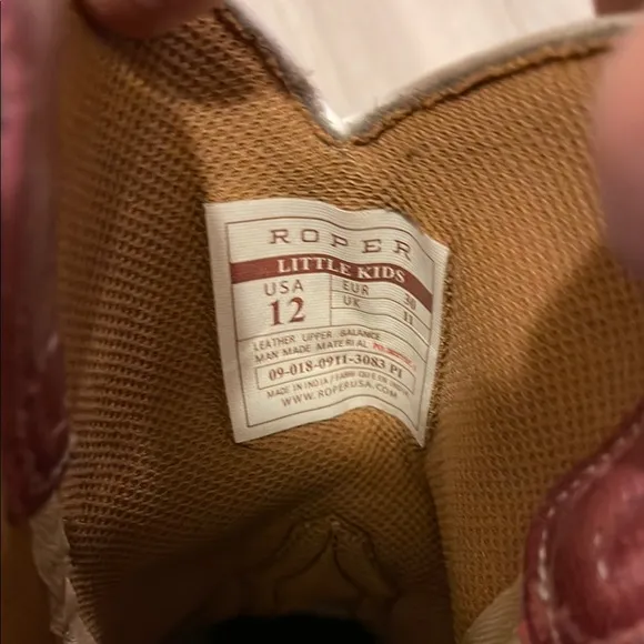 Roper Kids' pink Western Boots.
