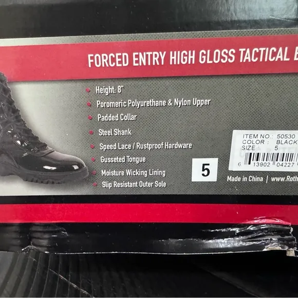 Rothco Black Tactical Boots