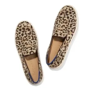 Rothys 8.5 Women’s The Desert Cat Leopard Print Slip On Sneakers