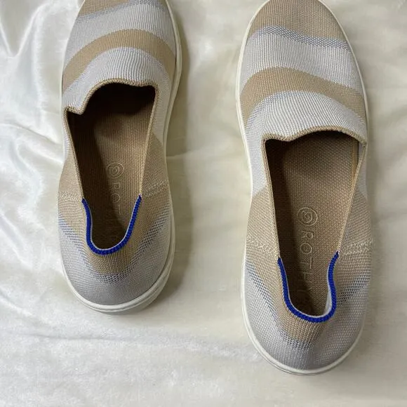 Rothys Birch Stripe Slip On Sneakers 12