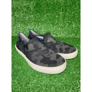 Rothy's Black Camo Slip On Sneakers Womens Size 9.5