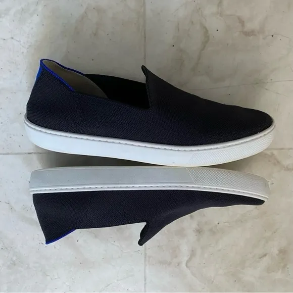 Rothy’s Black Knit Slip on Low Top Sneakers Flats Women's Size 10.5