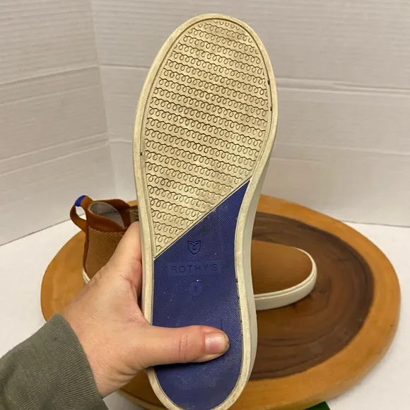 Rothy’s CHELSEA Pumpkin Spice Slip On Hi Top Sneakers