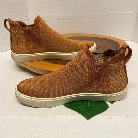 Rothy’s CHELSEA Pumpkin Spice Slip On Hi Top Sneakers