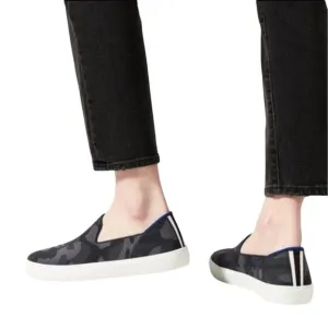 Rothy's Dark Grey Camo Slip On Sneakers