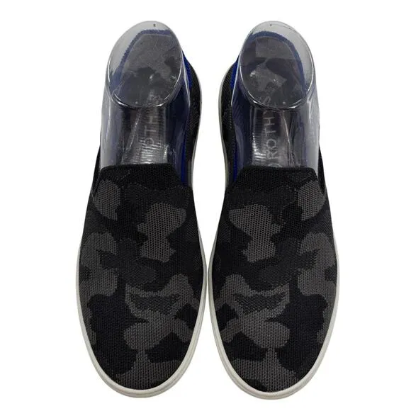 Rothy's Dark Grey Camo Slip On Sneakers