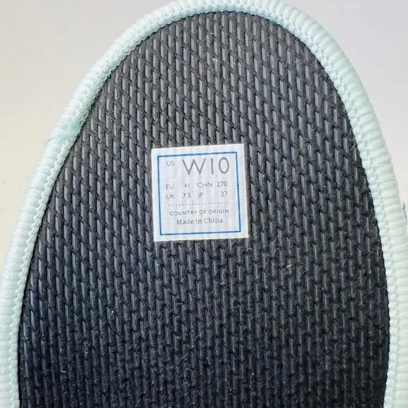 Rothy's Green Shibori slip on sneakers, Size 10