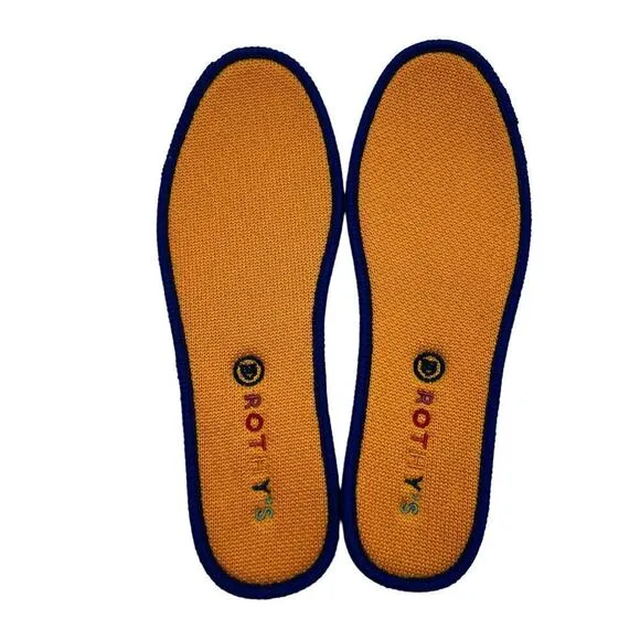 Rothy’s Kids Navy Flames Slip-On Sneakers Size 3