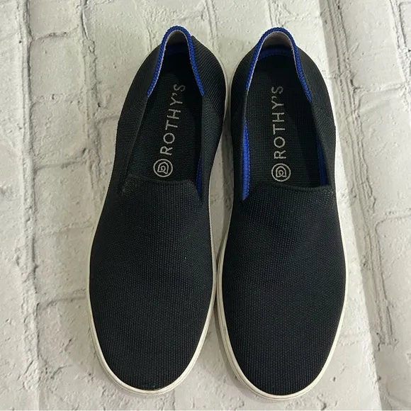Rothy’s Ladies Black Slip On Sneakers