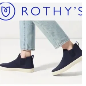 Rothy's Navy Blue Slip-On Sneakers