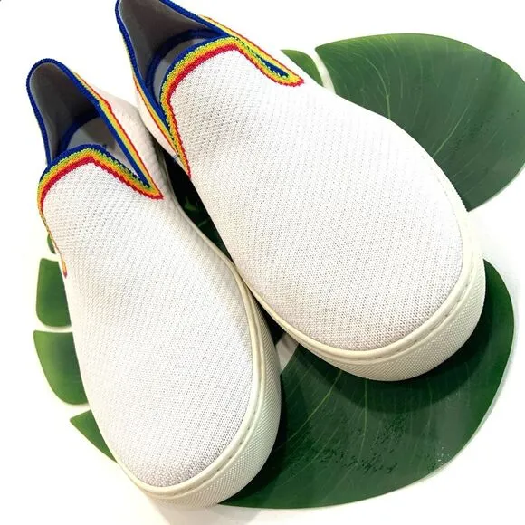 ROTHY’S Rainbow Pride Slip On Sneakers (Sz 43.5)