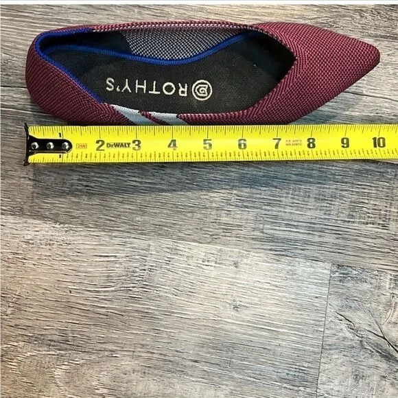 Rothy’s RETIRED Limited Edition magenta racer stripes the point EUC 7.5
