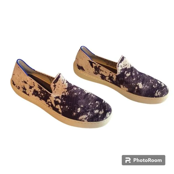 Rothy's Retired Ltd Edition The Shibori Sneaker Ocean/ Iris  NWOB Women's sz 10