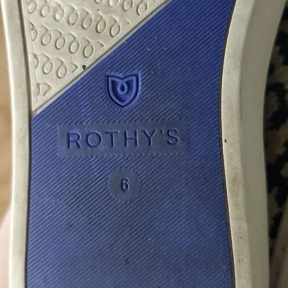 Rothy's Slip on Sneakers Animal Cheetah Print Women's Size 6