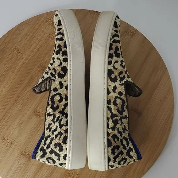 Rothy's Slip on Sneakers Animal Cheetah Print Women's Size 6