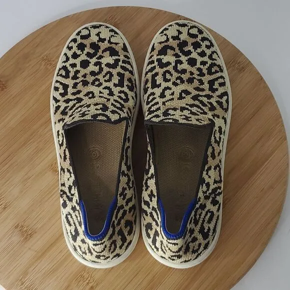 Rothy's Slip on Sneakers Animal Cheetah Print Women's Size 6