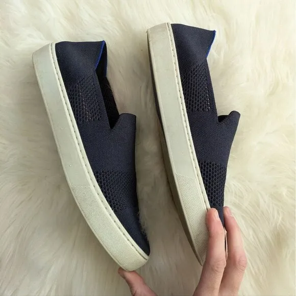ROTHY'S Slip On Sneakers Navy Blue 9.5
