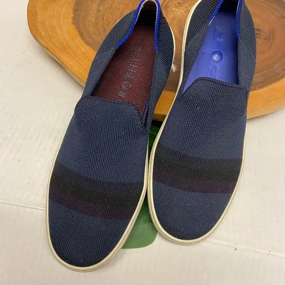 Rothy’s Striped Classic Slip On Sneakers