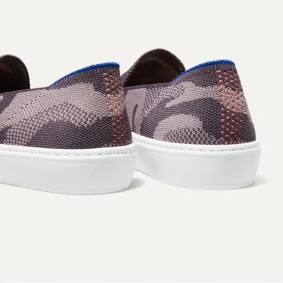 Rothy’s Taupe Camo Slip On Sneakers Women’s Size 9