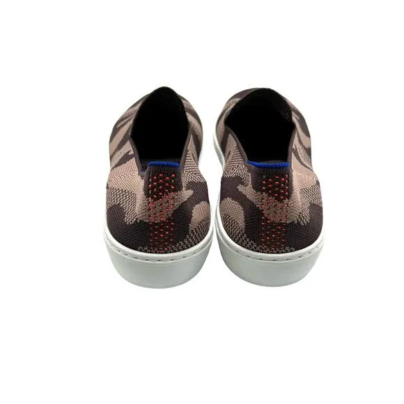 Rothy’s Taupe Camo Slip On Sneakers Women’s Size 9